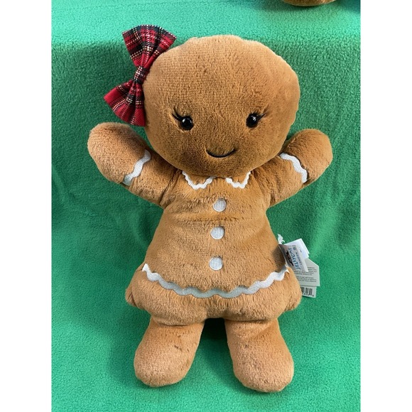NWT Jellycat Amuseable Large Jolly Gingerbread Ruby 13
